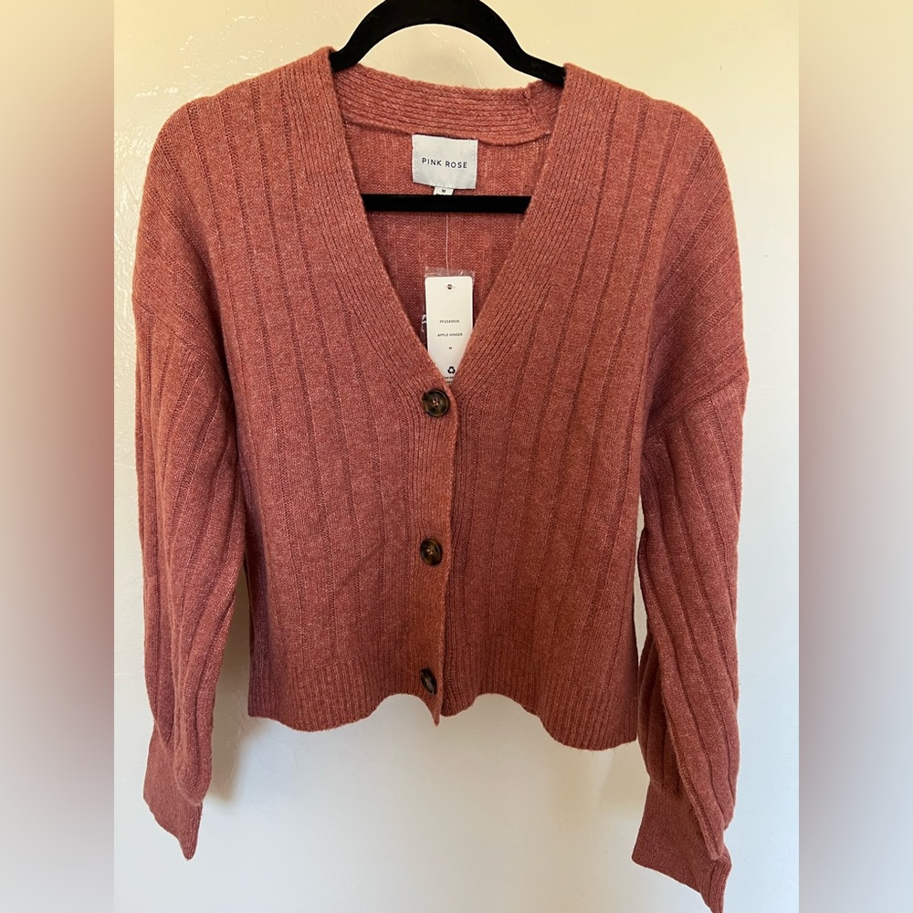 Pink Rose Cardigan
